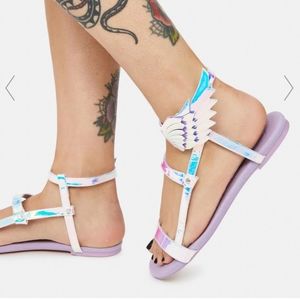 Holographic Wing Sandals